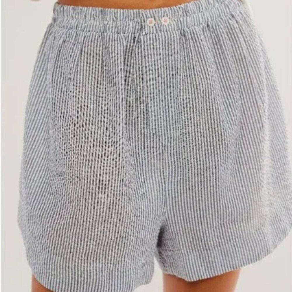 NWT Free People Cloud Nine Boxer / Navy Stripe / Size XS - Picture 7 of 7
